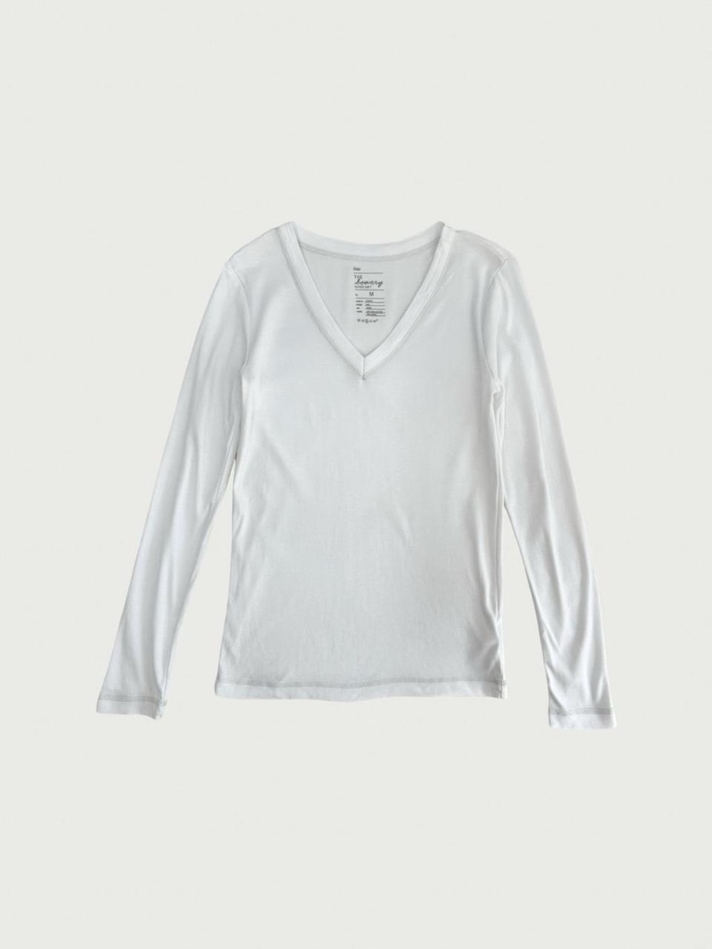 V Neck Long Sleeve Tee